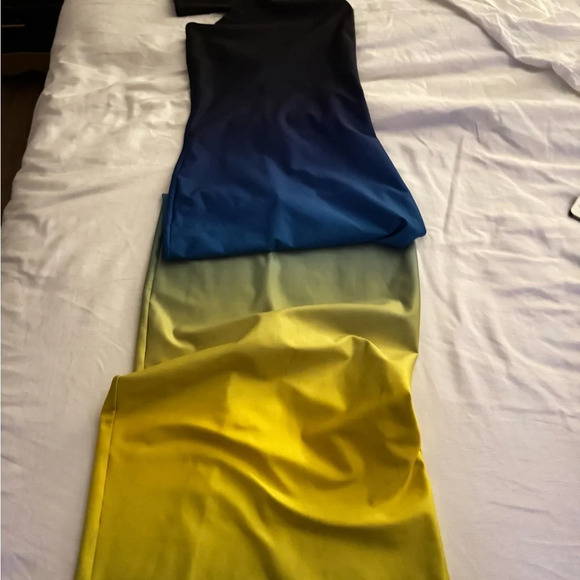 Sammy B. Alexis Ombre Maxi Dress Blue/Yellow | Size S NWT - Picture 8 of 12